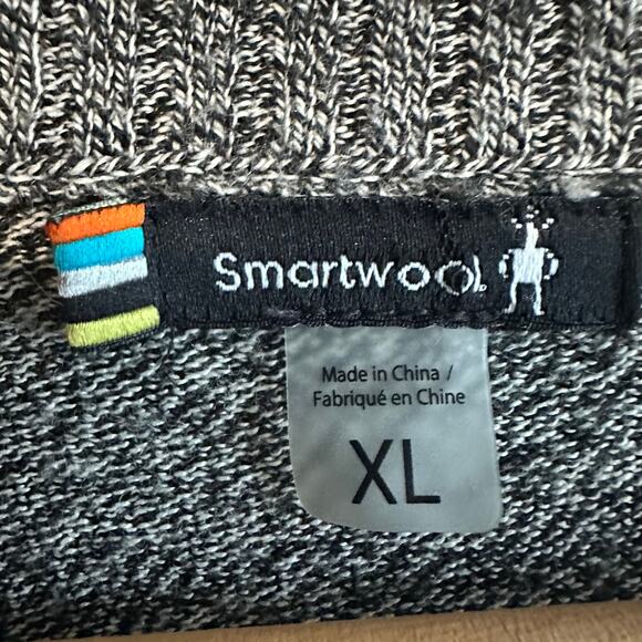 Smartwool Men's Sparwood V-Neck Sweater XL Black/Gray - Picture 2 of 9